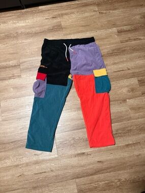 Vintage Pants Men's XL Multicolor Corduroy FLAM IN THE 90s